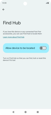 Press the indicator next to Press the indicator next to
