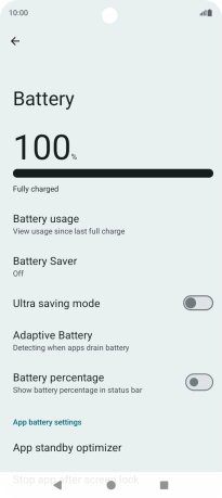 Press Battery Saver. Press Battery Saver.