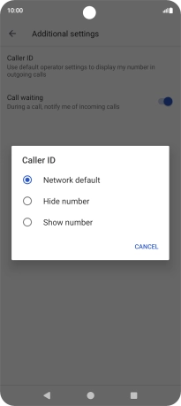 Press Show number to turn on caller identification. Press Show number to turn on caller identification.