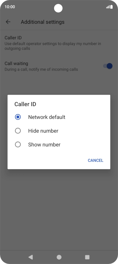 Press Show number to turn on caller identification. Press Show number to turn on caller identification.