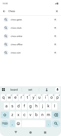Key in the name or subject of the required app and press the search icon. Key in the name or subject of the required app and press the search icon.
