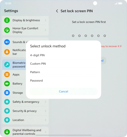 Press the required phone lock code and follow the instructions on the screen to create an additional phone lock code. Press the required phone lock code and follow the instructions on the screen to create an additional phone lock code.