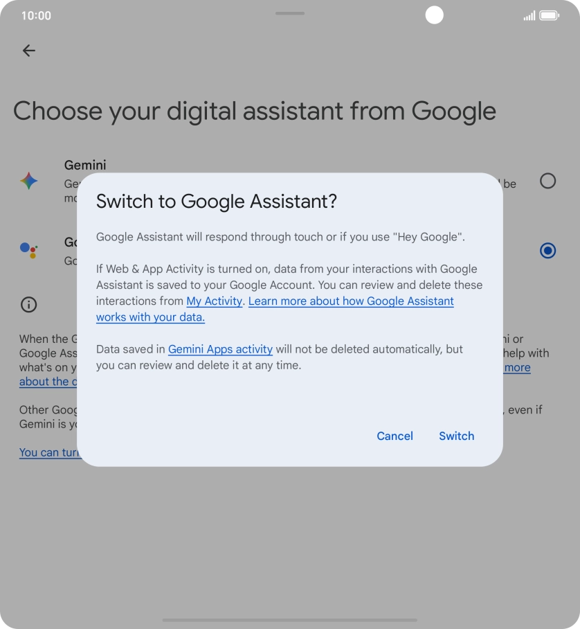 Press Switch. Press Switch.