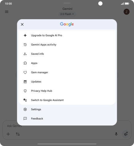 Press Settings. Press Settings.