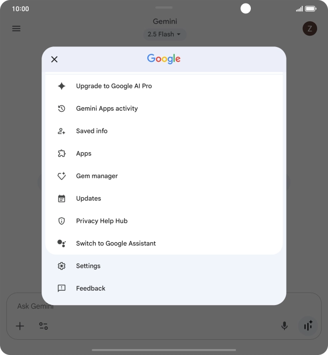 Press Settings. Press Settings.
