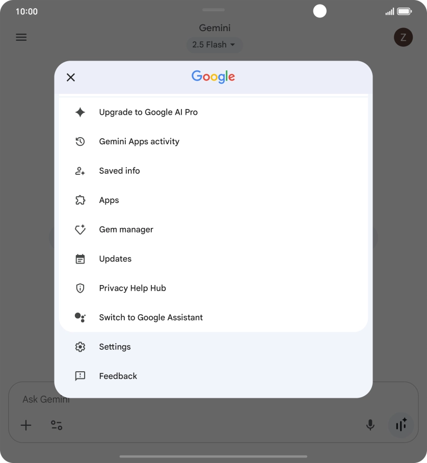 Press Settings. Press Settings.