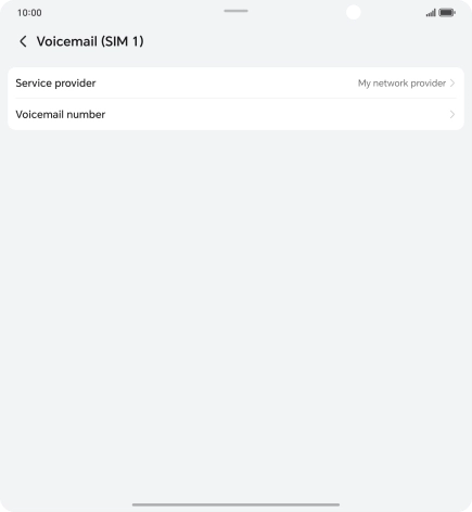 Press Voicemail number. Press Voicemail number.