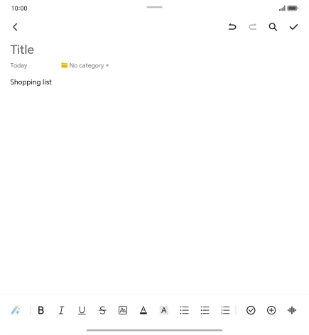 Press the AI icon. Press the AI icon.