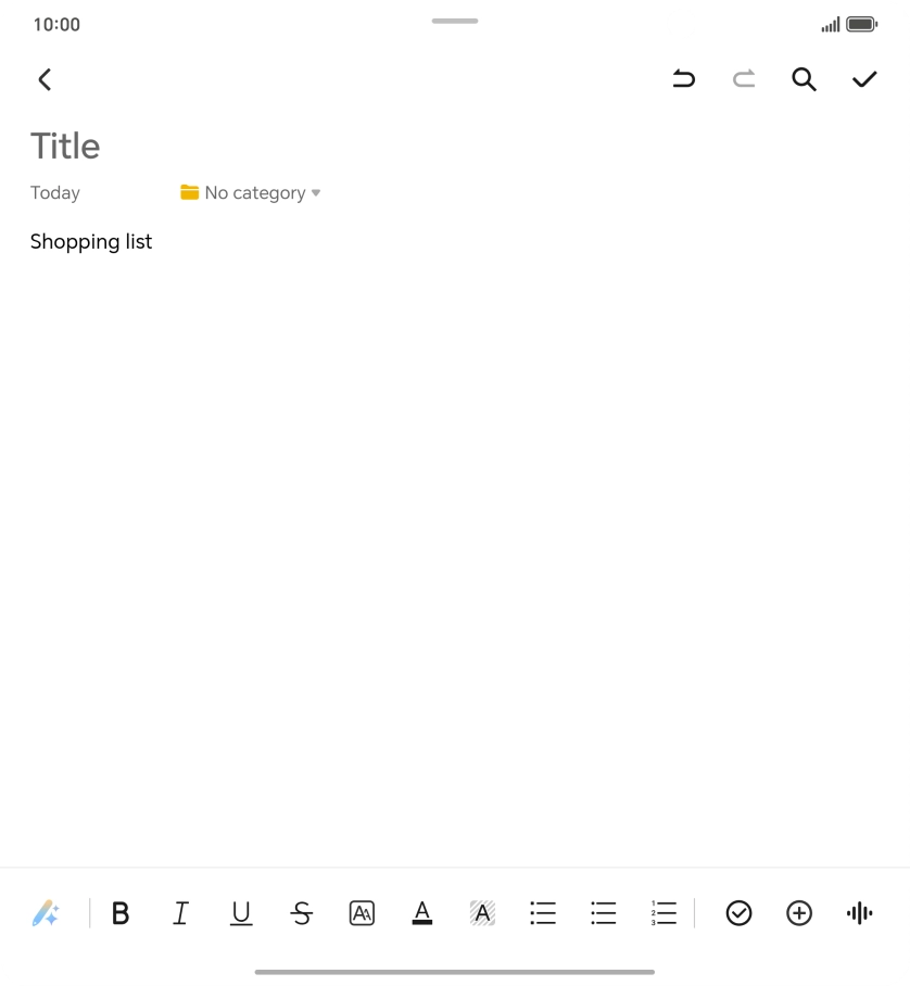 Press the AI icon. Press the AI icon.