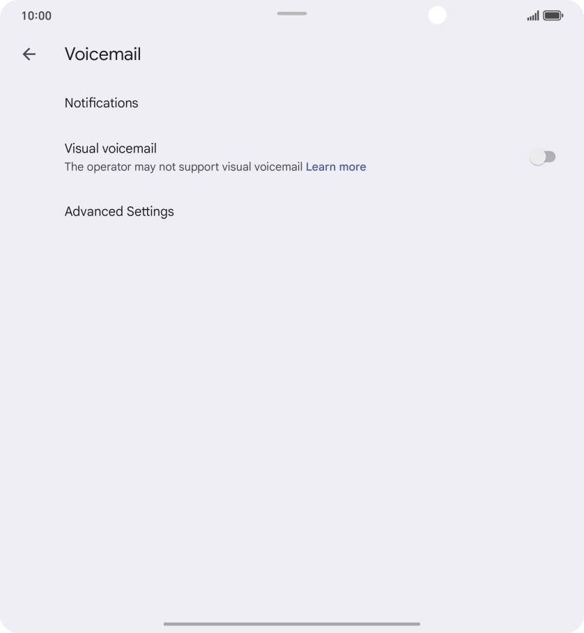 Press Advanced Settings. Press Advanced Settings.
