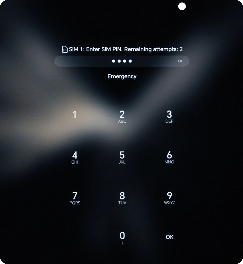If your SIM is locked, key in your PIN and press OK. If your SIM is locked, key in your PIN and press OK.