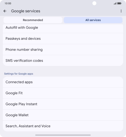 Press Search, Assistant and Voice. Press Search, Assistant and Voice.