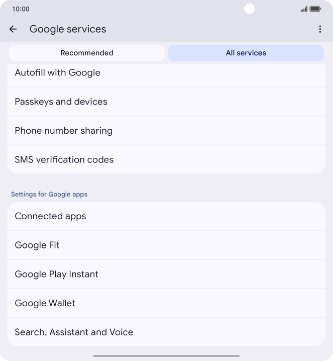Press Search, Assistant and Voice. Press Search, Assistant and Voice.