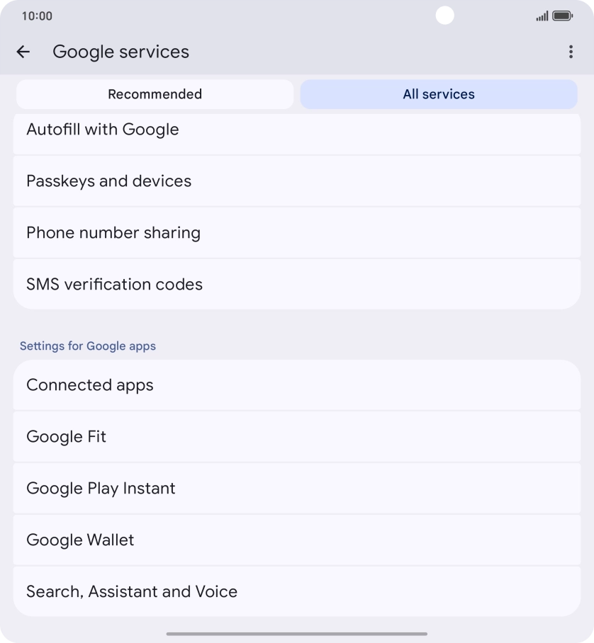 Press Search, Assistant and Voice. Press Search, Assistant and Voice.