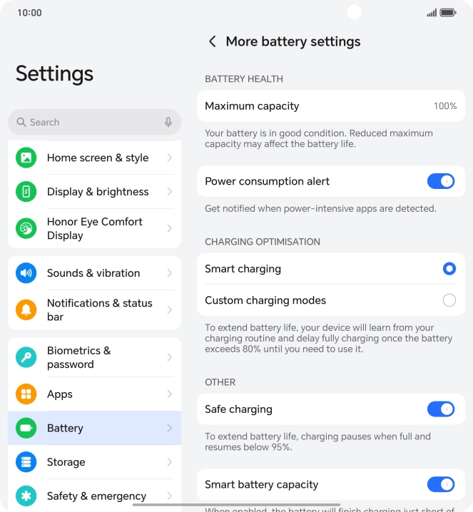 Press the indicator next to Press the indicator next to