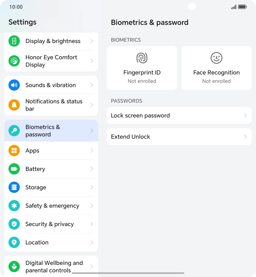 Press Fingerprint ID. Press Fingerprint ID.