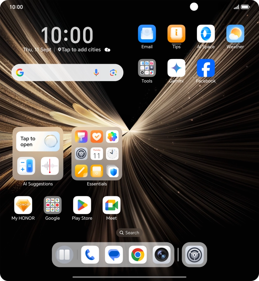 Press Settings. Press Settings.
