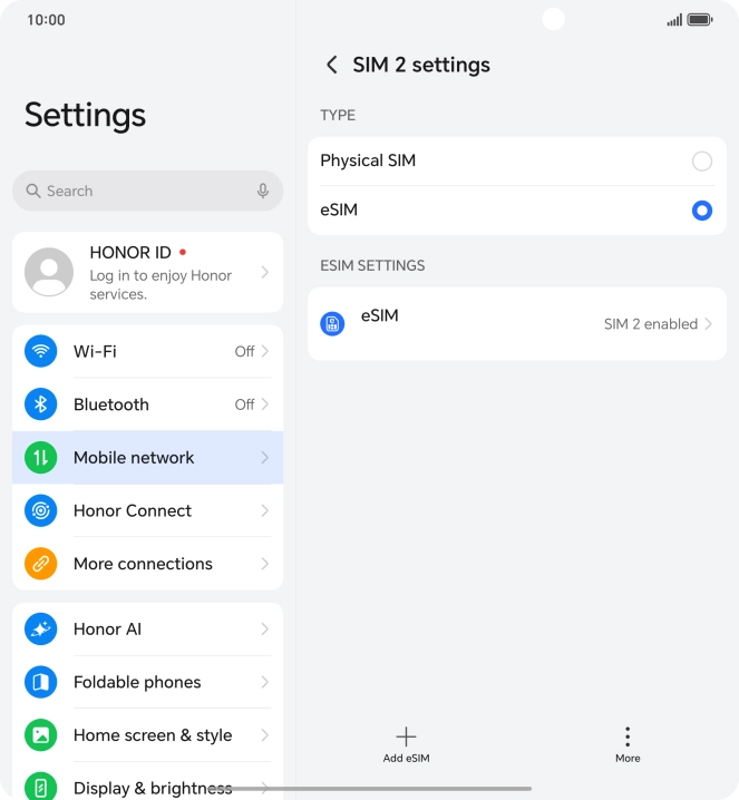 Press the required price plan. Press the required price plan.