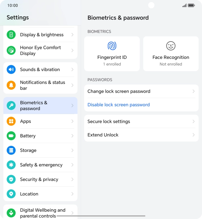 Press Disable lock screen password and key in the additional phone lock code you created earlier. Press Disable lock screen password and key in the additional phone lock code you created earlier.