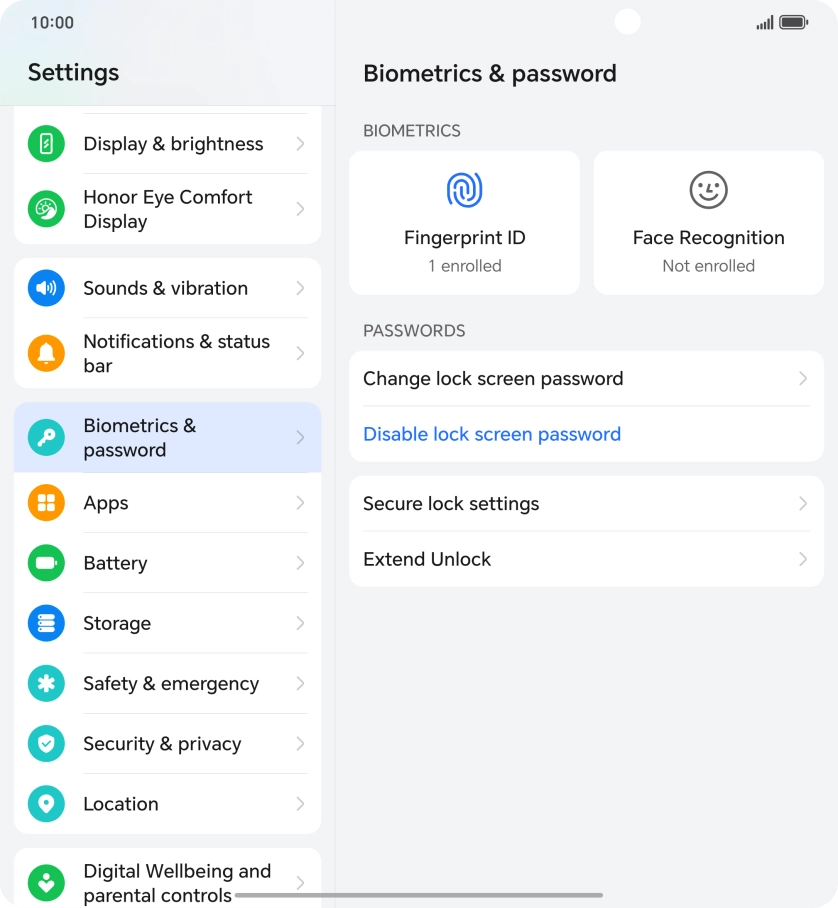 Press Disable lock screen password and key in the additional phone lock code you created earlier. Press Disable lock screen password and key in the additional phone lock code you created earlier.