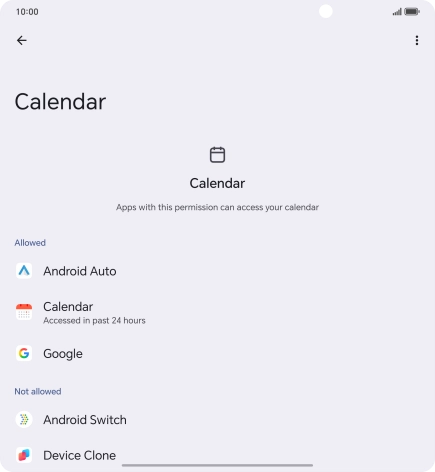 The total app activity for the selected phone function is displayed. The total app activity for the selected phone function is displayed.