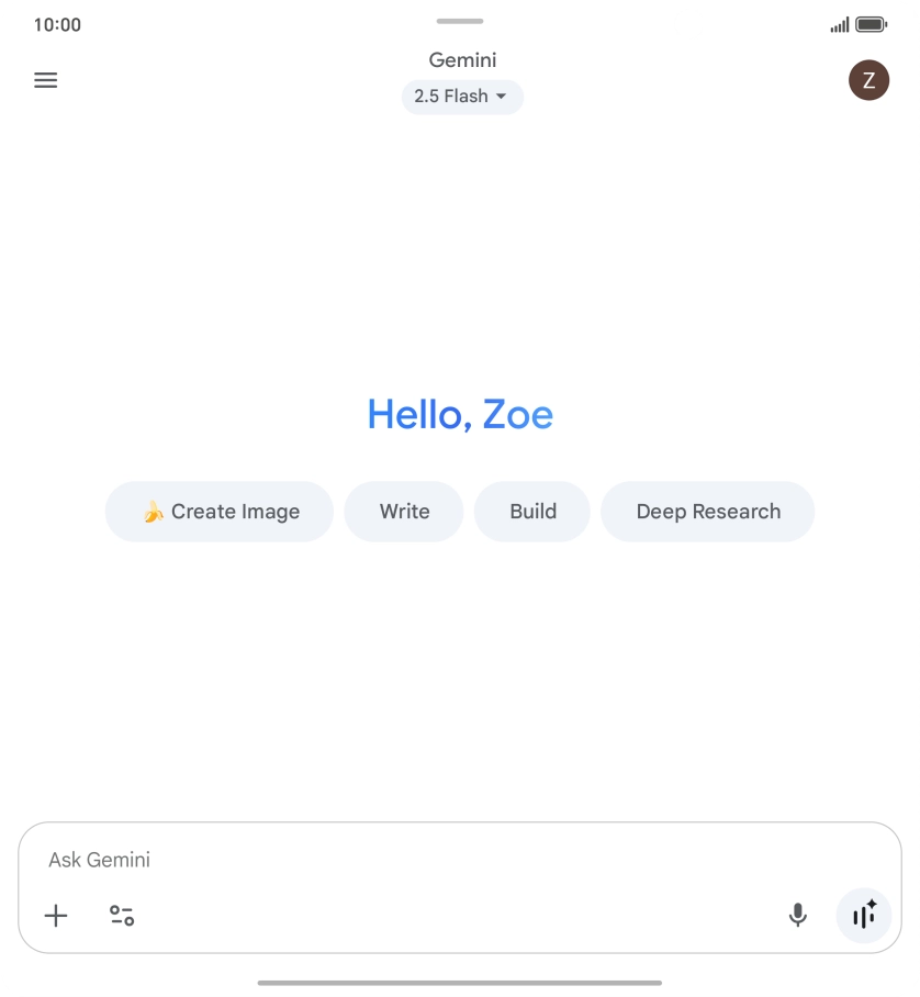 Press the profile icon. Press the profile icon.