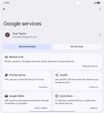 Press Find My Device. Press Find My Device.