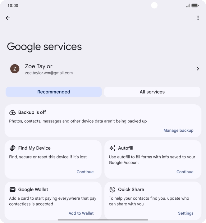 Press Find My Device. Press Find My Device.