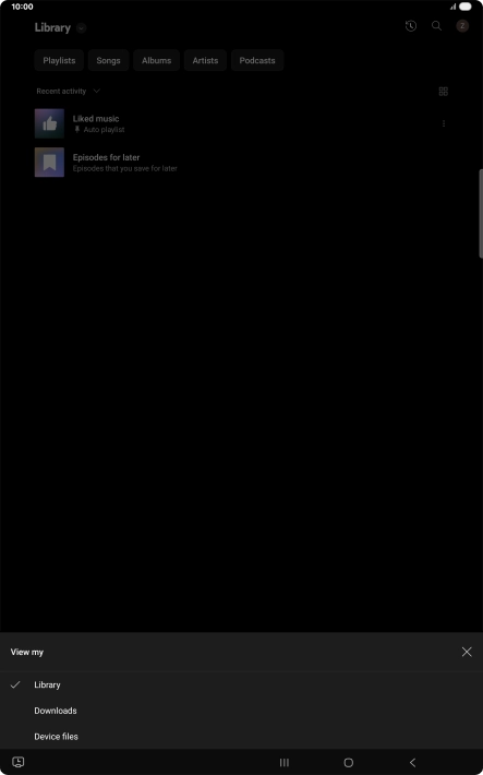 Press the required category and go to the required audio file. Press the required category and go to the required audio file.