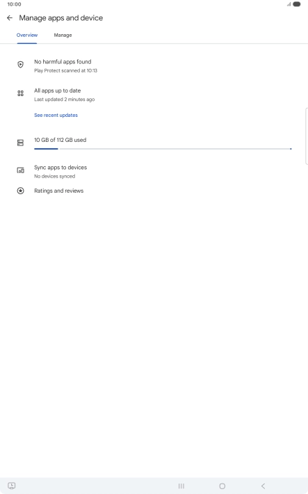 Press Manage. Press Manage.