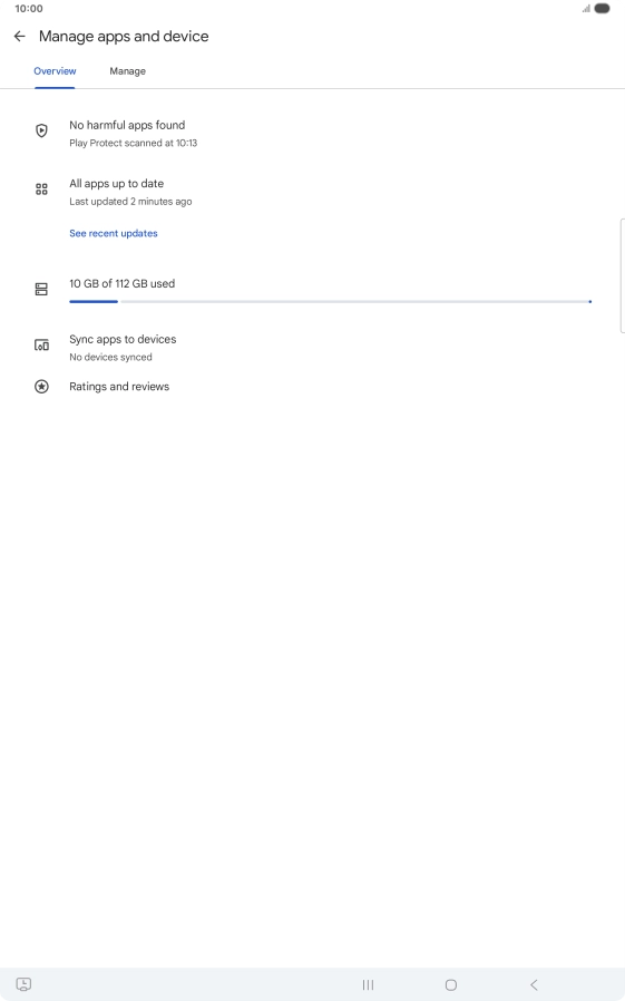Press Manage. Press Manage.