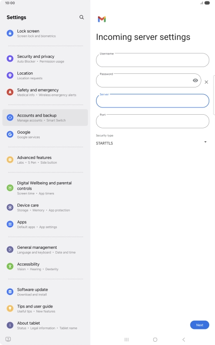 Press the field below Press the field below