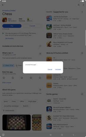 Press Uninstall. Press Uninstall.