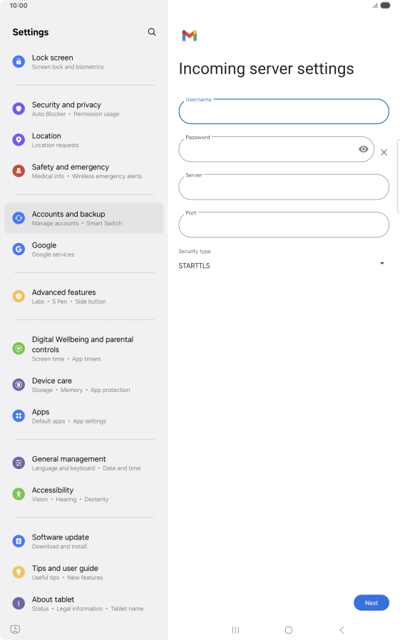 Press the field below Press the field below
