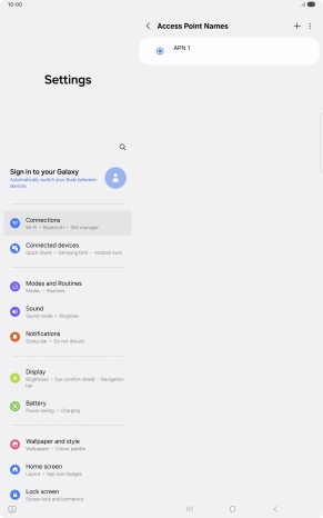 Press the add icon. Press the add icon.
