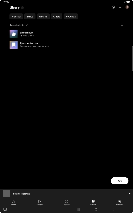 Press the drop down list. Press the drop down list.