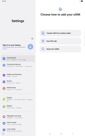 Press Scan QR code. Press Scan QR code.