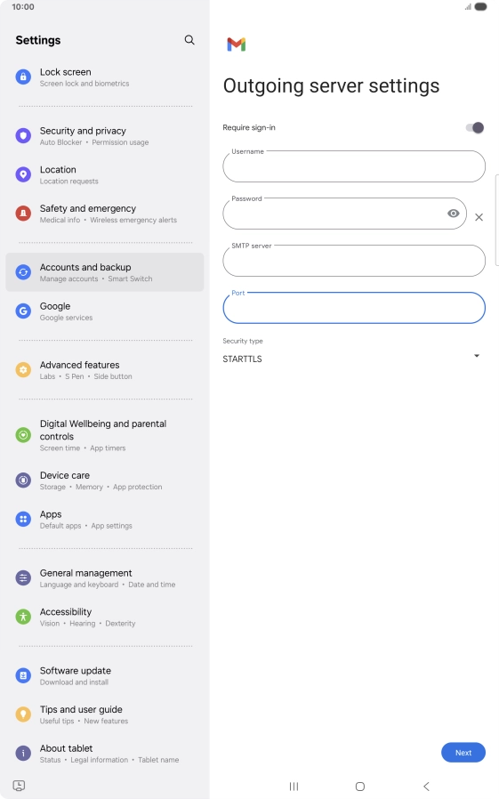 Press the drop down list below Press the drop down list below