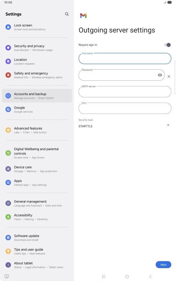 Press the field below Press the field below