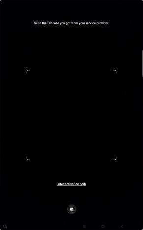 Place the QR code you've received inside the tablet camera frame to scan the code. Place the QR code you've received inside the tablet camera frame to scan the code.