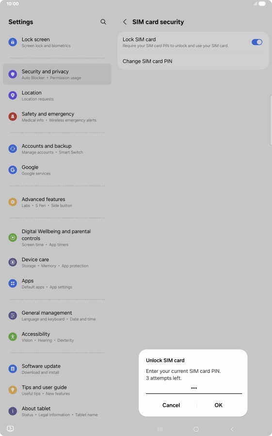 Key in your PIN and press OK. Key in your PIN and press OK.