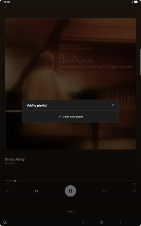 Press Create a new playlist. Press Create a new playlist.