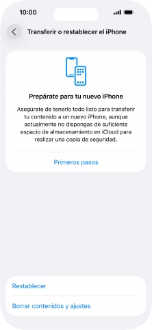 Pulsa Restablecer. Pulsa Restablecer.