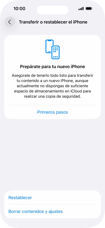Pulsa Restablecer. Pulsa Restablecer.