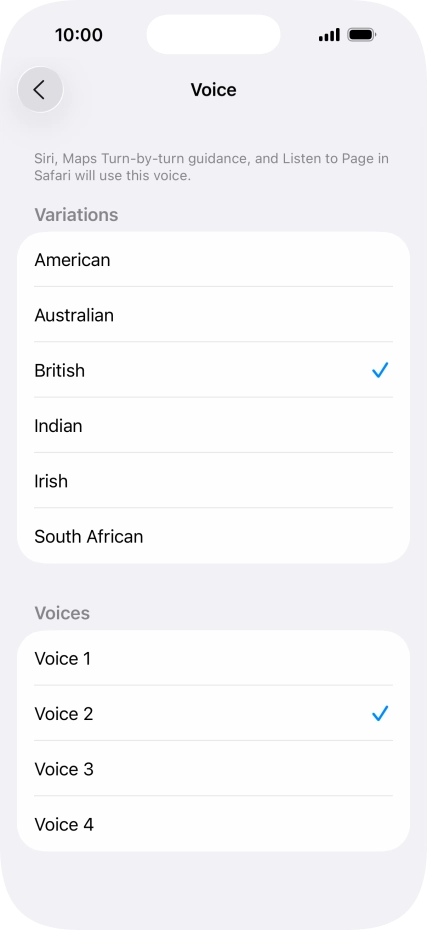 Press the required accent. Press the required accent.