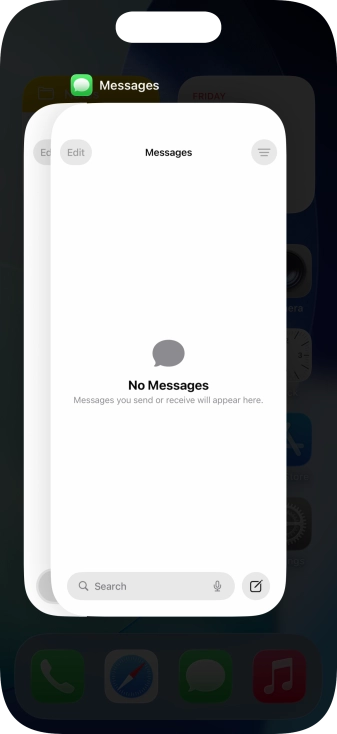 Slide upwards on the required application to end it. Slide upwards on the required application to end it.