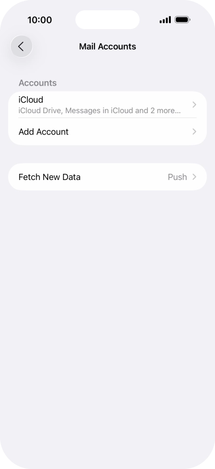 Press Add Account. Press Add Account.