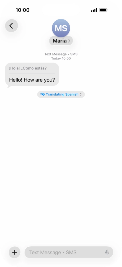 Press Translating ‹language› and follow the instructions on the screen to select language display or exit Live Translation. Press Translating ‹language› and follow the instructions on the screen to select language display or exit Live Translation.