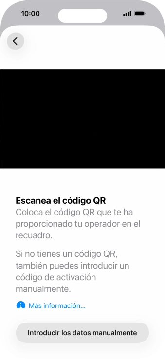 Coloca el código QR dentro del marco de la cámara del teléfono para escanearlo. Coloca el código QR dentro del marco de la cámara del teléfono para escanearlo.