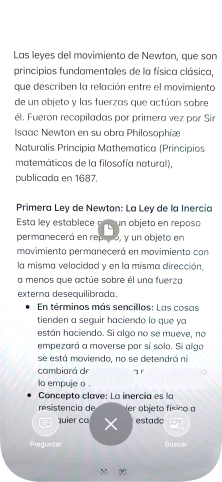 Para utilizar la inteligencia visual en un texto, fotografía el texto, pulsa el ajuste deseado y sigue las indicaciones de la pantalla para utilizar la función. Para utilizar la inteligencia visual en un texto, fotografía el texto, pulsa el ajuste deseado y sigue las indicaciones de la pantalla para utilizar la función.